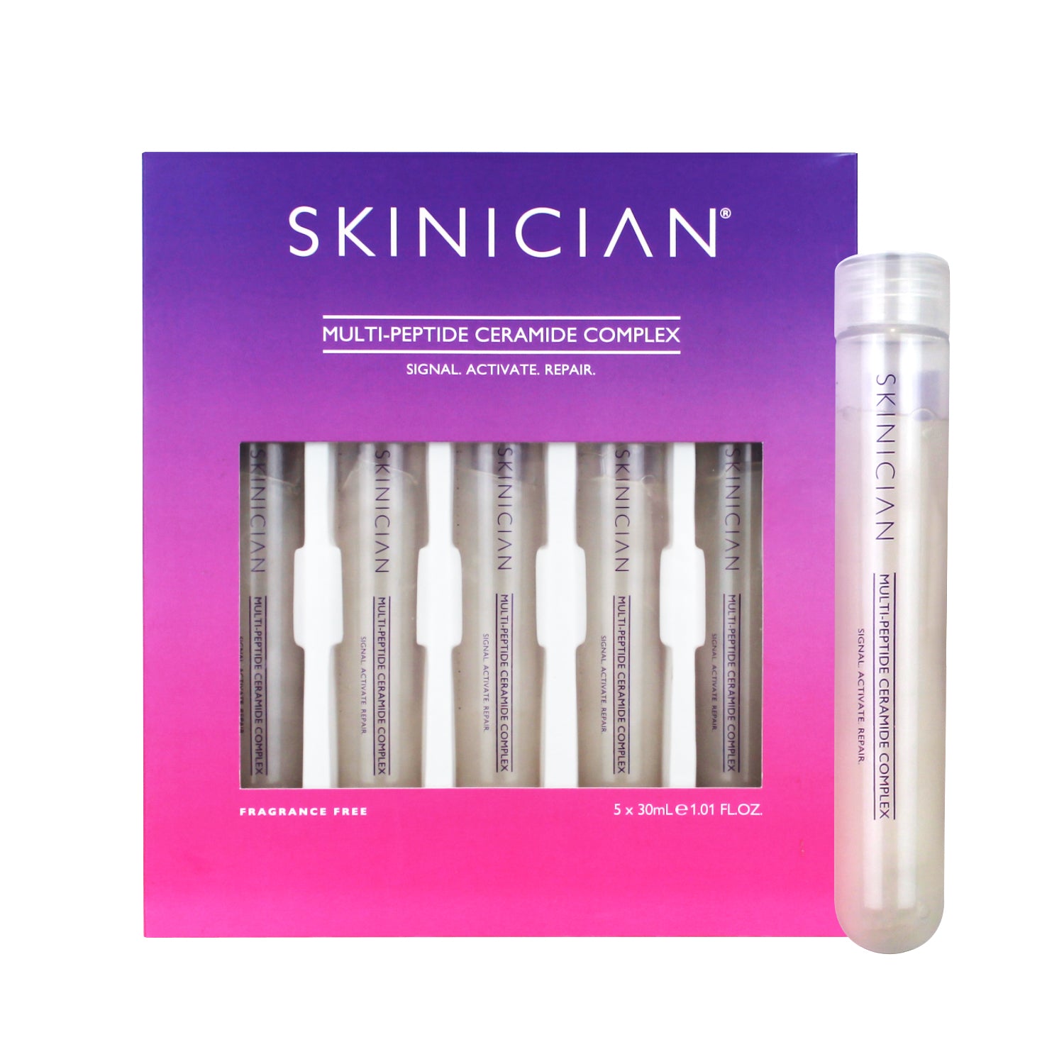 Image of Skinician Multi-Peptide Ceramide Complex box of masks on white background