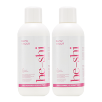 He-Shi 2 Pack Rapid 1Hour (Dark) Spraytan 1L