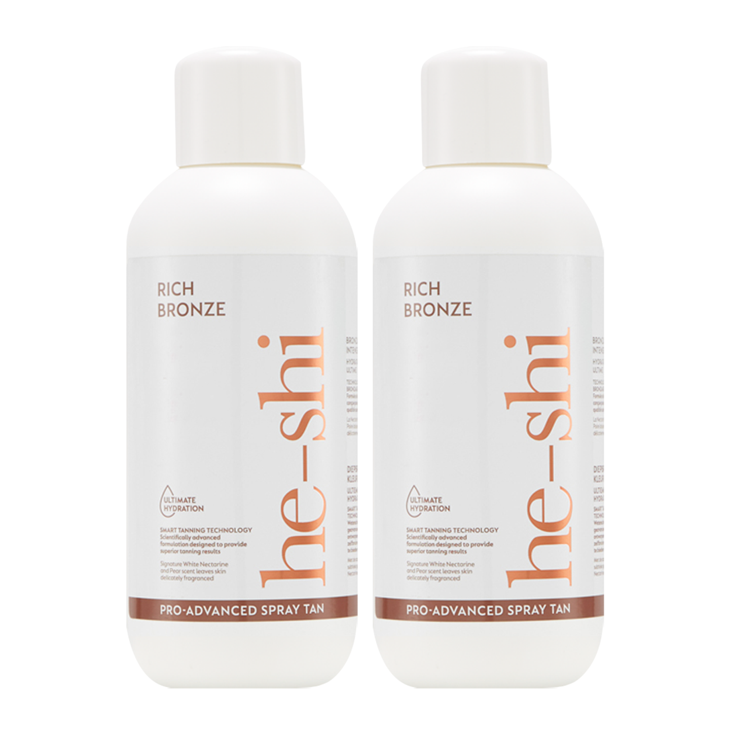 He-Shi 2 Pack Rich Bronze (Dark) Spraytan 1L