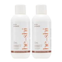 He-Shi 2 Pack Rich Bronze (Dark) Spraytan 1L