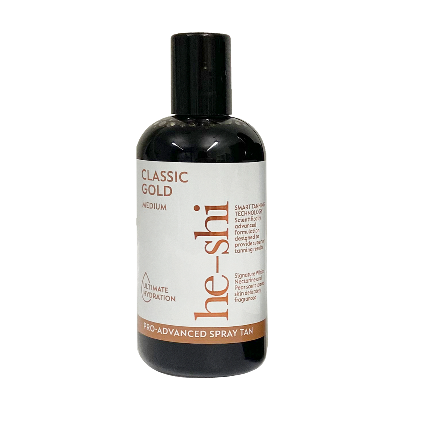Image of He-Shi Classic Gold Spray Tan sample bottle