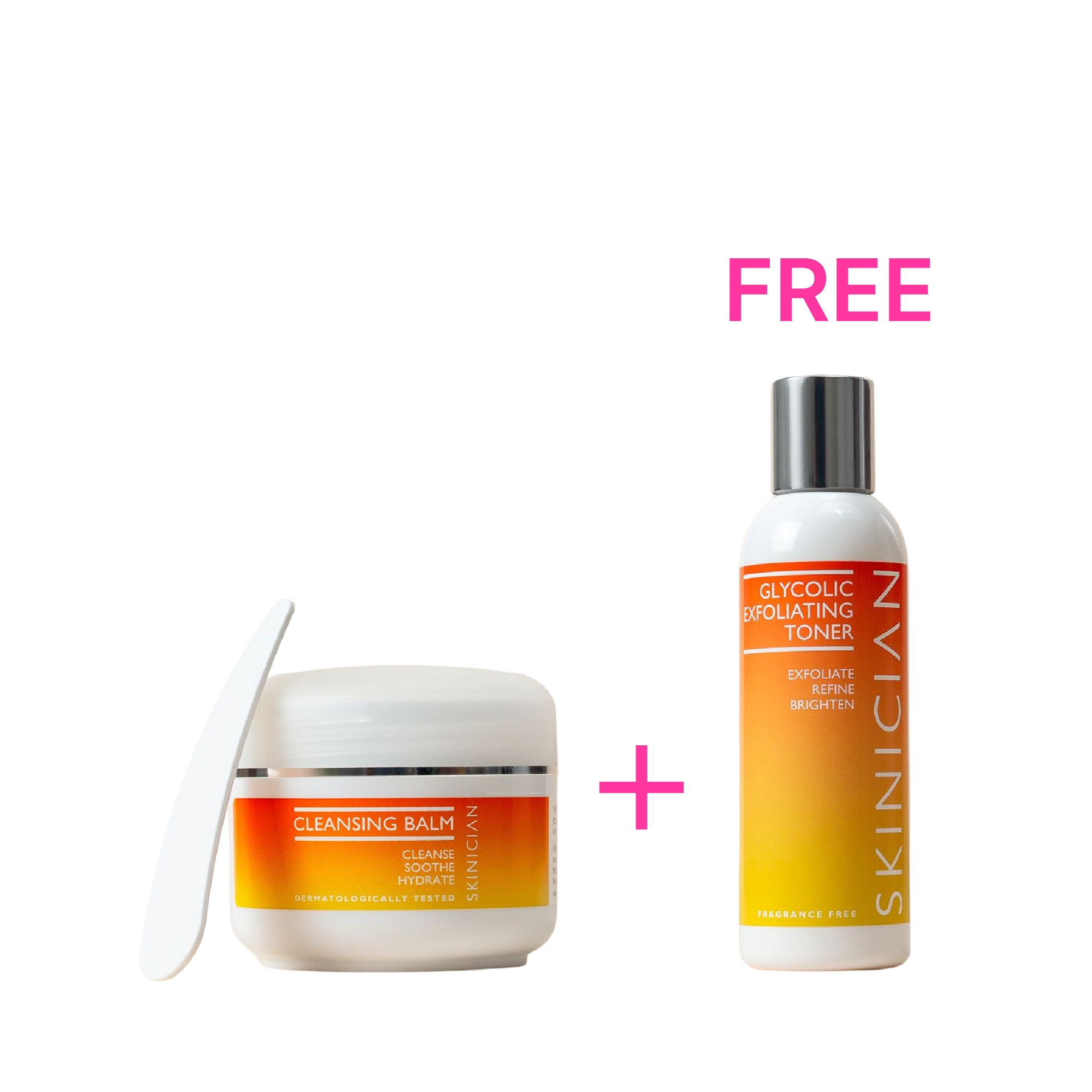 Skinician Cleansing Balm 100ml & FREE Glycolic Exfoliating Toner 100ml