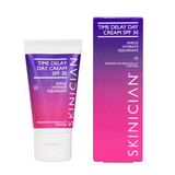 Time Delay Day Cream SPF 30 by Skinician with tube and packaging on a white background
