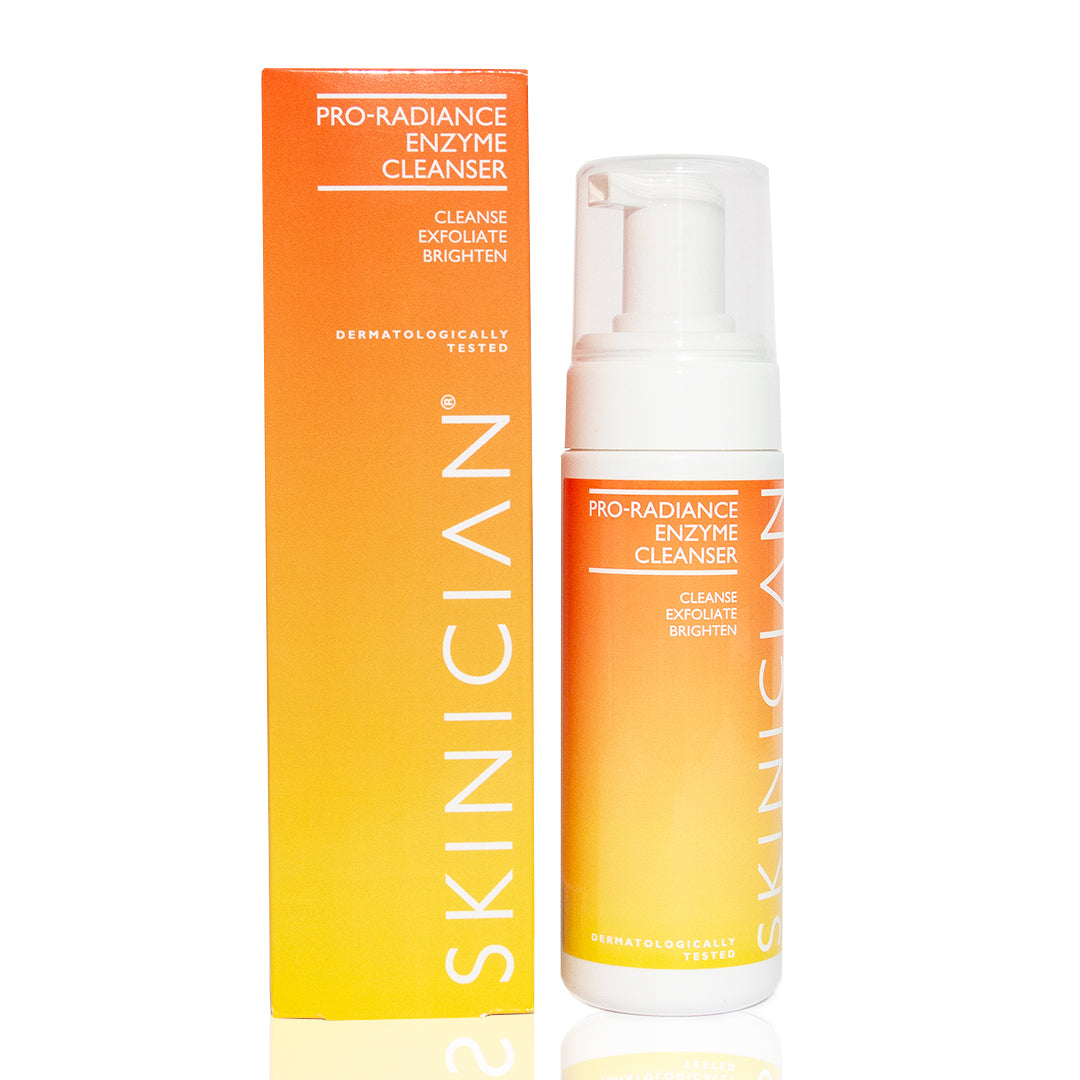 SKINICIAN Pro-Radiance Enzyme Cleanser bottle and packaging on a white background