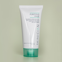 Tube of Skinician Purifying Mask on a light green background